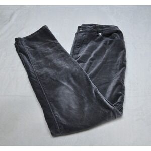 DG2 Diane Gilman Pants Womens 6P Velvet Feel Corduroy Straight Leg Stretch